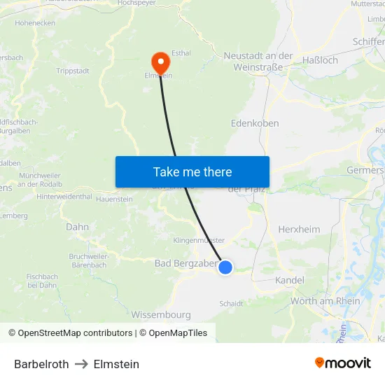 Barbelroth to Elmstein map