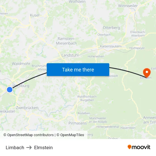 Limbach to Elmstein map