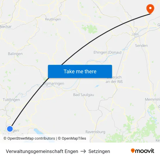 Verwaltungsgemeinschaft Engen to Setzingen map