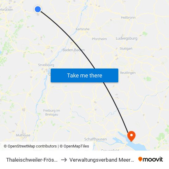 Thaleischweiler-Fröschen to Verwaltungsverband Meersburg map