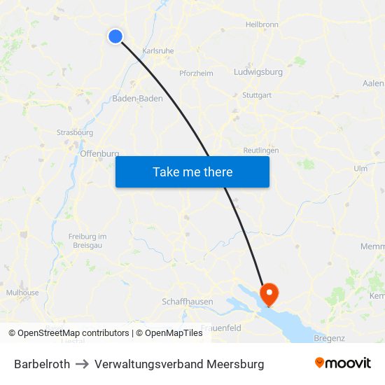 Barbelroth to Verwaltungsverband Meersburg map