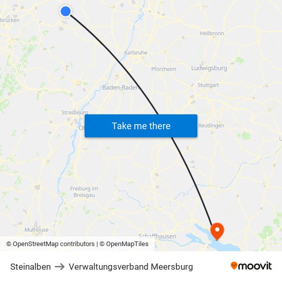Steinalben to Verwaltungsverband Meersburg map