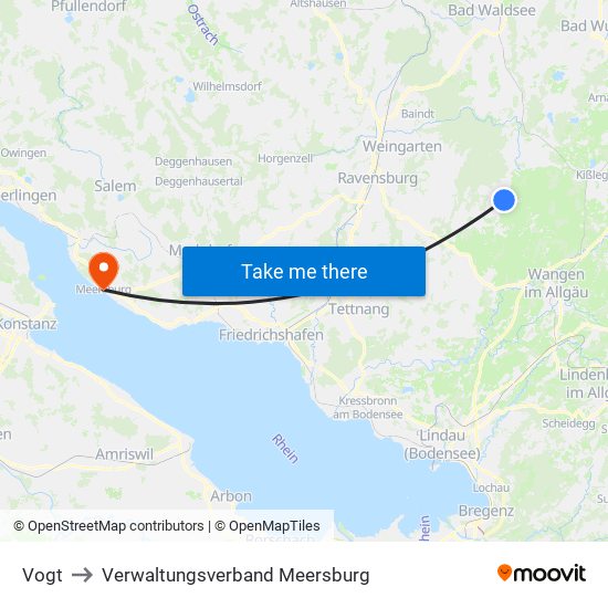 Vogt to Verwaltungsverband Meersburg map