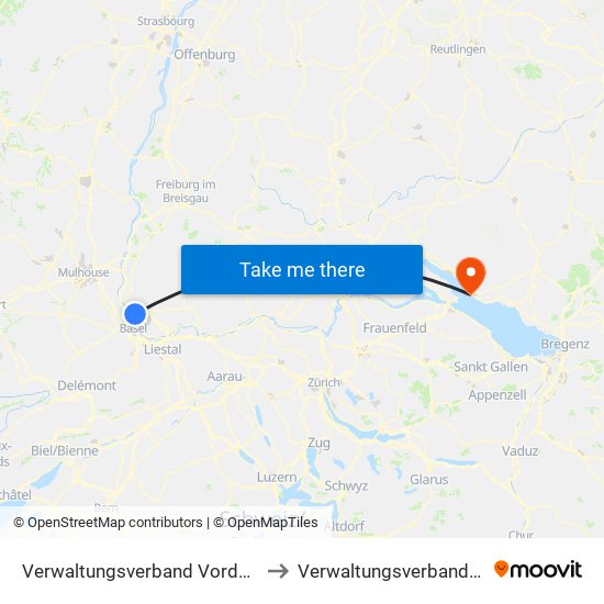 Verwaltungsverband Vorderes Kandertal to Verwaltungsverband Meersburg map