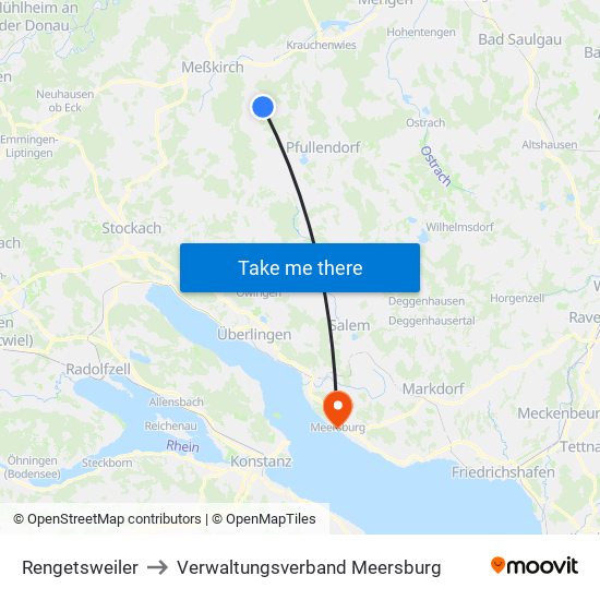 Rengetsweiler to Verwaltungsverband Meersburg map