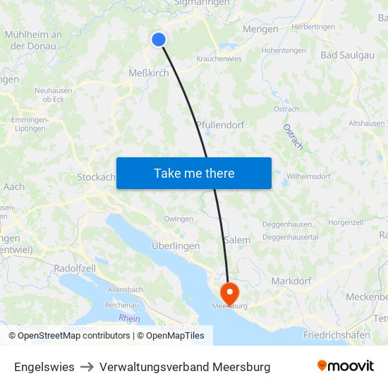 Engelswies to Verwaltungsverband Meersburg map