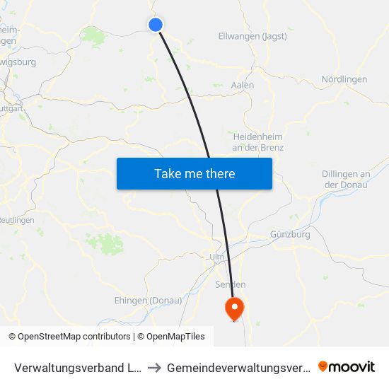 Verwaltungsverband Limpurger Land to Gemeindeverwaltungsverband Dietenheim map