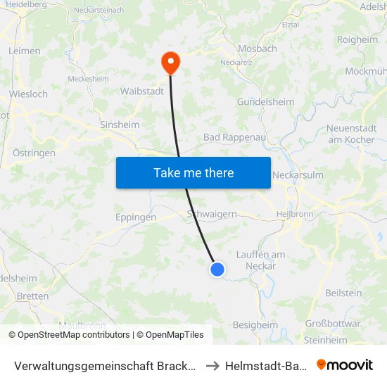 Verwaltungsgemeinschaft Brackenheim to Helmstadt-Bargen map