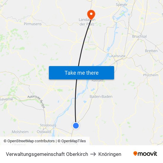 Verwaltungsgemeinschaft Oberkirch to Knöringen map