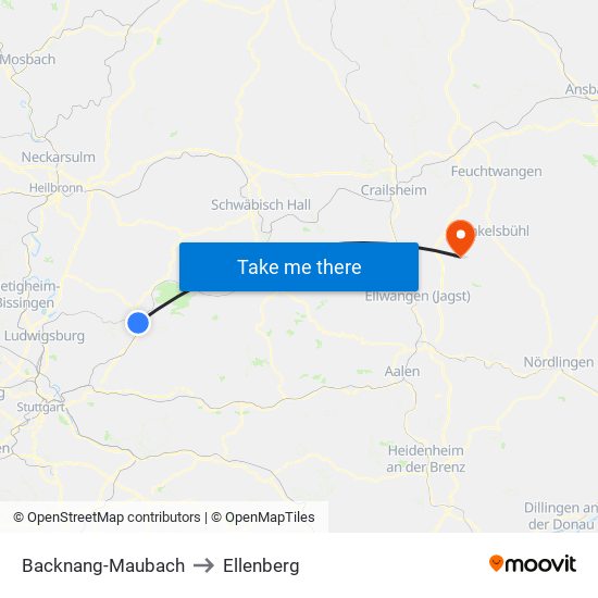 Backnang-Maubach to Ellenberg map