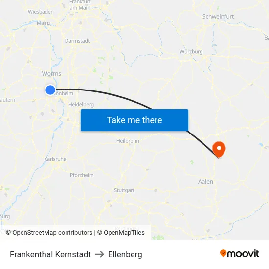 Frankenthal Kernstadt to Ellenberg map