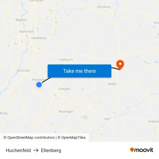 Huchenfeld to Ellenberg map