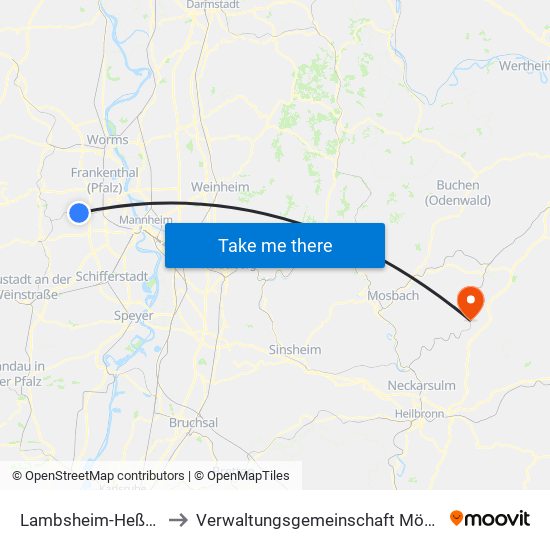 Lambsheim-Heßheim to Verwaltungsgemeinschaft Möckmühl map