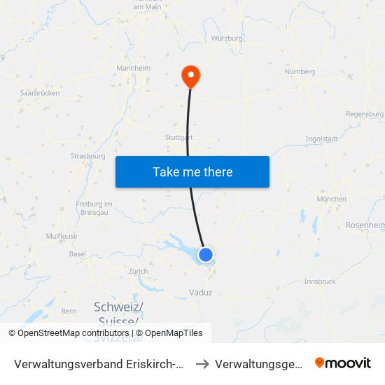 Verwaltungsverband Eriskirch-Kressbronn am Bodensee-Langenargen to Verwaltungsgemeinschaft Möckmühl map