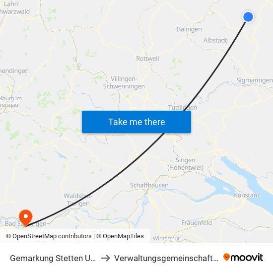 Gemarkung Stetten Unter Holstein to Verwaltungsgemeinschaft Bad Säckingen map