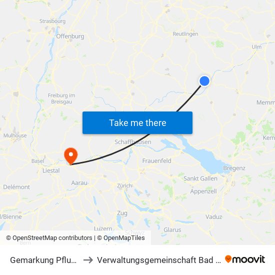 Gemarkung Pflummern to Verwaltungsgemeinschaft Bad Säckingen map