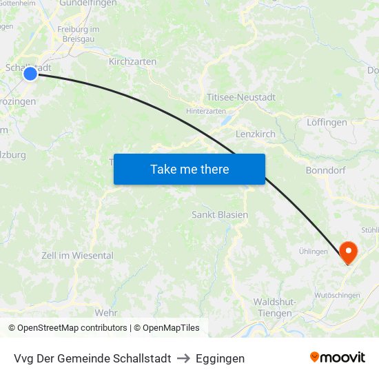 Vvg Der Gemeinde Schallstadt to Eggingen map