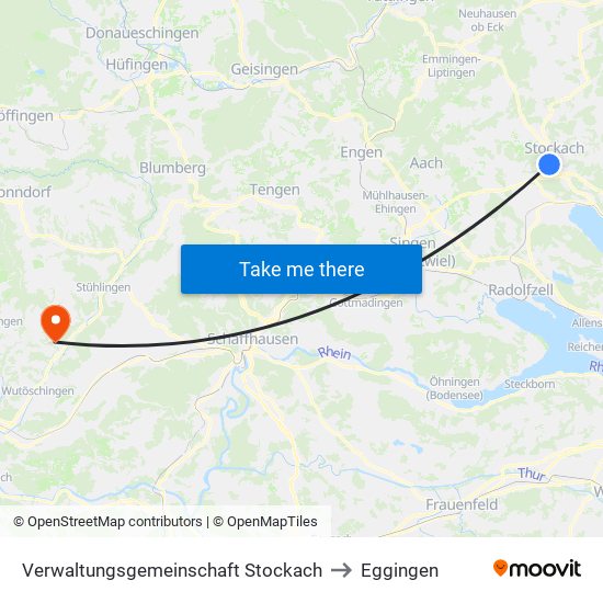 Verwaltungsgemeinschaft Stockach to Eggingen map