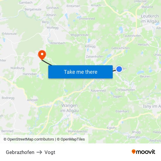 Gebrazhofen to Vogt map