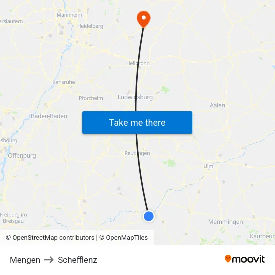 Mengen to Schefflenz map