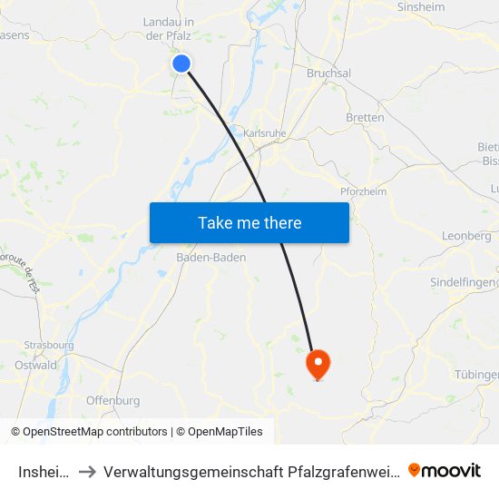Insheim to Verwaltungsgemeinschaft Pfalzgrafenweiler map