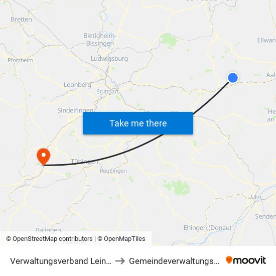 Verwaltungsverband Leintal-Frickenhofer Höhe to Gemeindeverwaltungsverband Oberes Gäu map