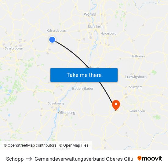 Schopp to Gemeindeverwaltungsverband Oberes Gäu map