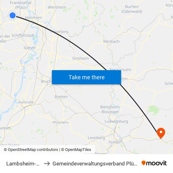 Lambsheim-Heßheim to Gemeindeverwaltungsverband Plüderhausen-Urbach map