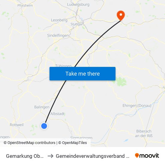 Gemarkung Oberdigisheim to Gemeindeverwaltungsverband Plüderhausen-Urbach map