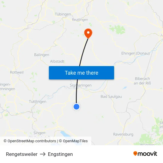 Rengetsweiler to Engstingen map