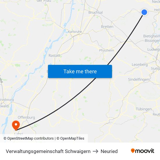 Verwaltungsgemeinschaft Schwaigern to Neuried map