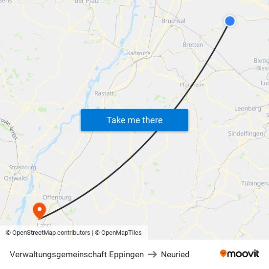 Verwaltungsgemeinschaft Eppingen to Neuried map