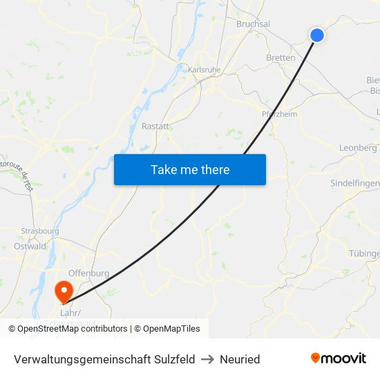 Verwaltungsgemeinschaft Sulzfeld to Neuried map