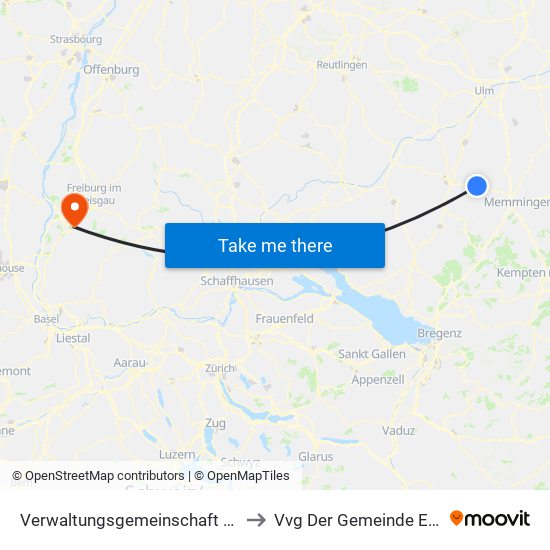 Verwaltungsgemeinschaft Ochsenhausen to Vvg Der Gemeinde Ehrenkirchen map