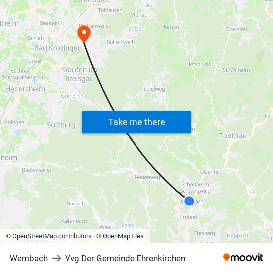 Wembach to Vvg Der Gemeinde Ehrenkirchen map