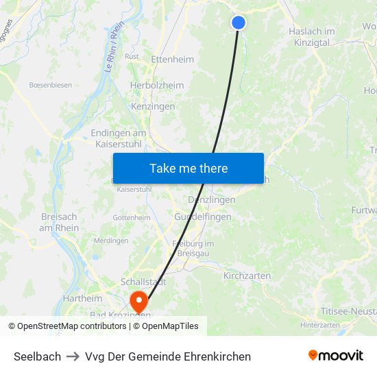 Seelbach to Vvg Der Gemeinde Ehrenkirchen map