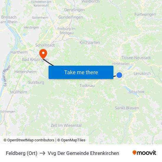 Feldberg (Ort) to Vvg Der Gemeinde Ehrenkirchen map