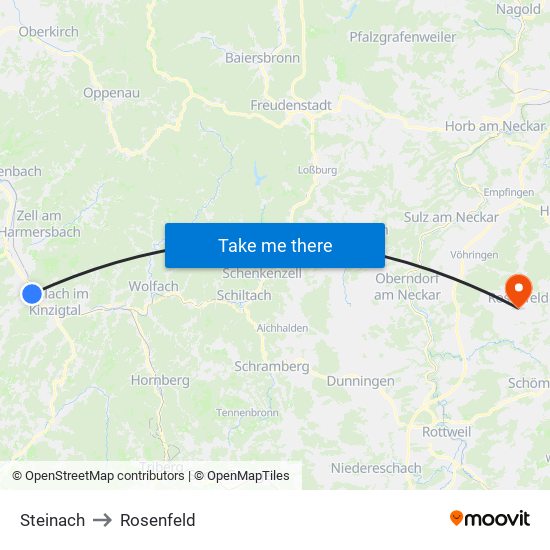 Steinach to Rosenfeld map