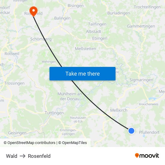 Wald to Rosenfeld map