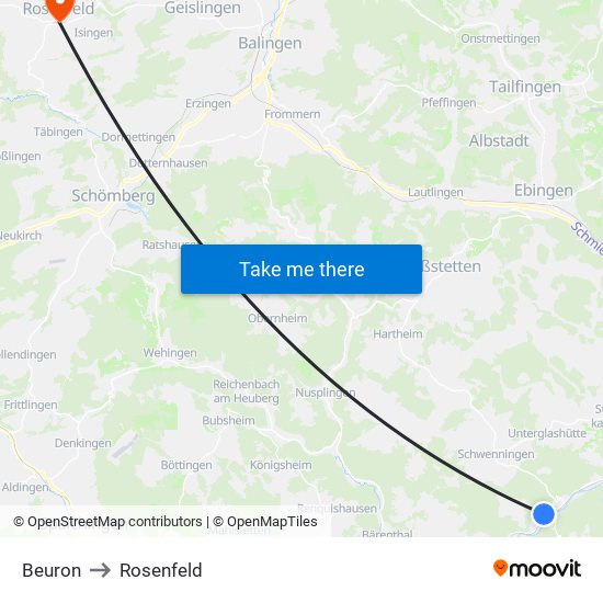 Beuron to Rosenfeld map