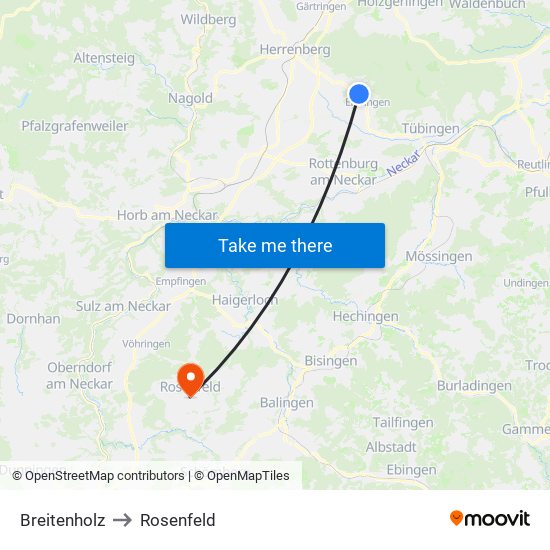 Breitenholz to Rosenfeld map