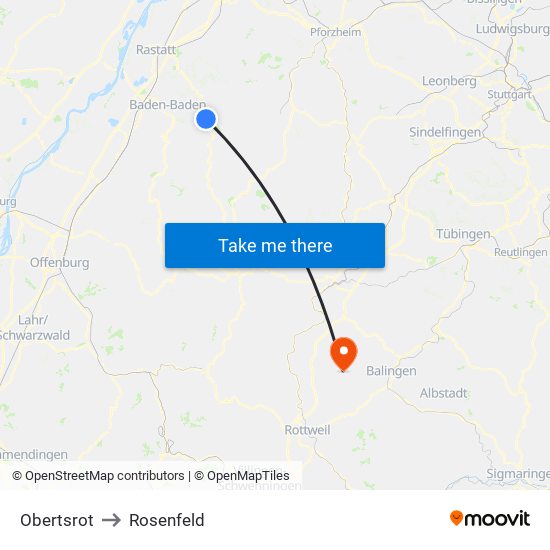 Obertsrot to Rosenfeld map