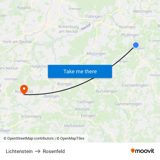 Lichtenstein to Rosenfeld map