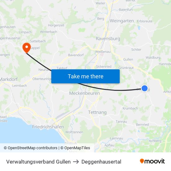 Verwaltungsverband Gullen to Deggenhausertal map