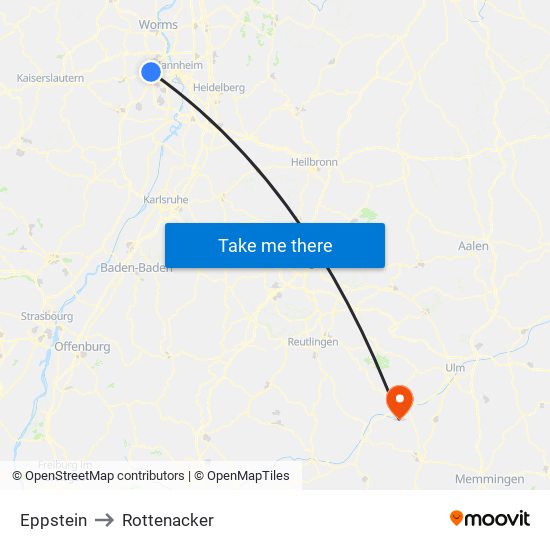 Eppstein to Rottenacker map