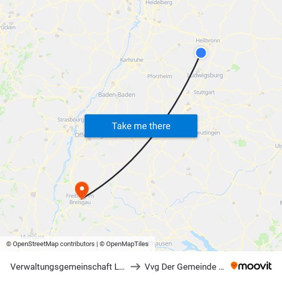 Verwaltungsgemeinschaft Lauffen am Neckar to Vvg Der Gemeinde Gundelfingen map