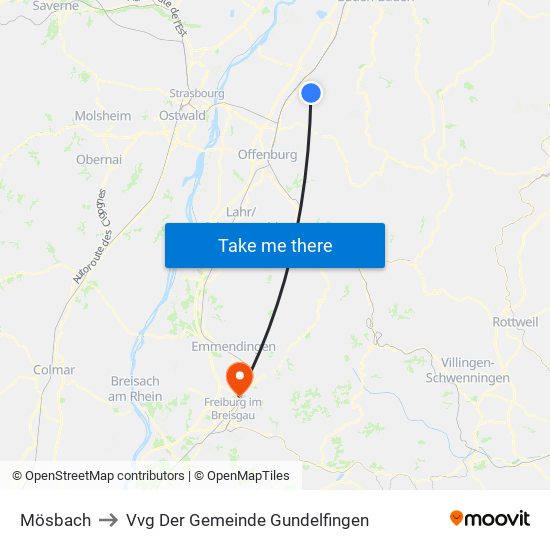 Mösbach to Vvg Der Gemeinde Gundelfingen map