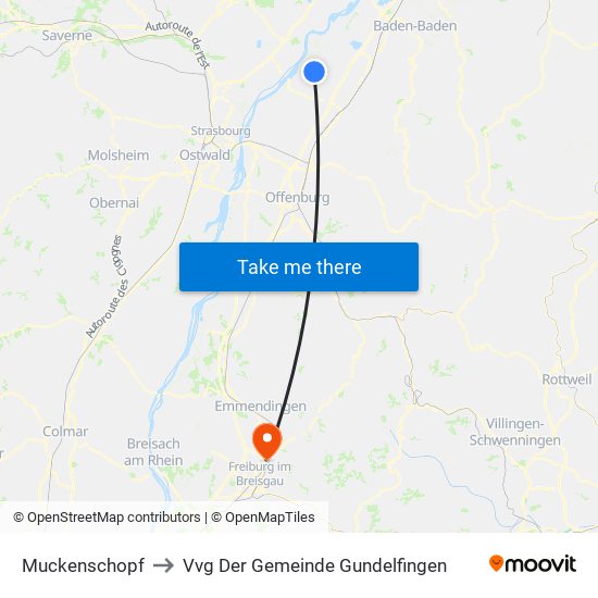 Muckenschopf to Vvg Der Gemeinde Gundelfingen map