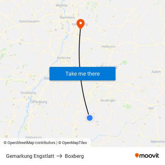 Gemarkung Engstlatt to Boxberg map