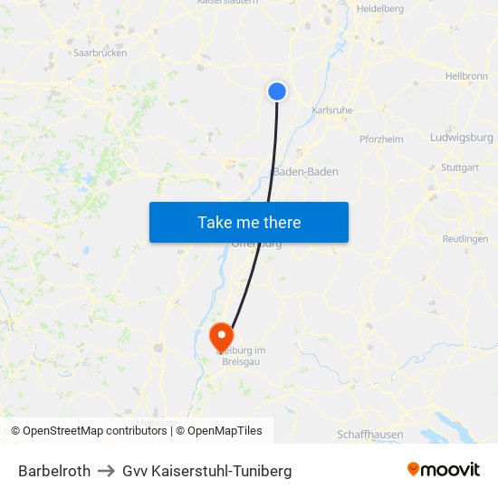 Barbelroth to Gvv Kaiserstuhl-Tuniberg map
